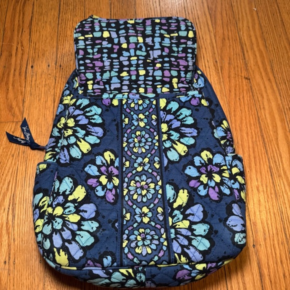 Vera Bradley Blue and Yellow Floral Backpack - Picture 3 of 14